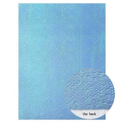 Rynx | Irisdente Blue Snake Glossy Fabric for Creative Crafting