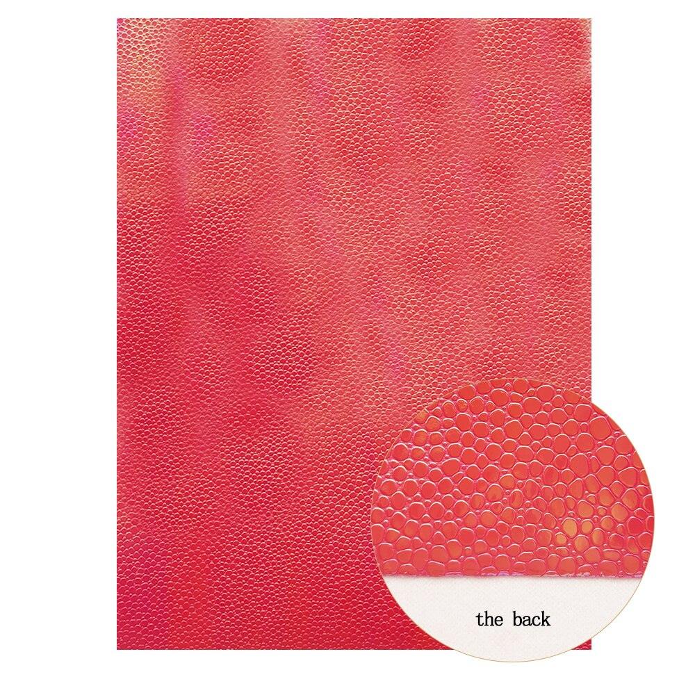 Rynx | Shiny Red Chunky Glitter Craft Fabric Sheets - A4 Size for DIY Projects