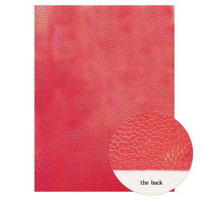 Rynx | Shiny Red Chunky Glitter Craft Fabric Sheets - A4 Size for DIY Projects