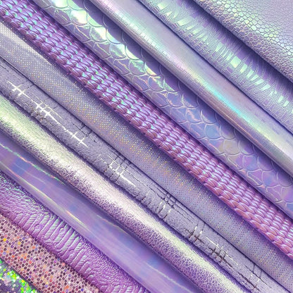 Rynx | Sparkling Violet Faux Leather Fabric - A Must-Have for Sparkling DIY Projects