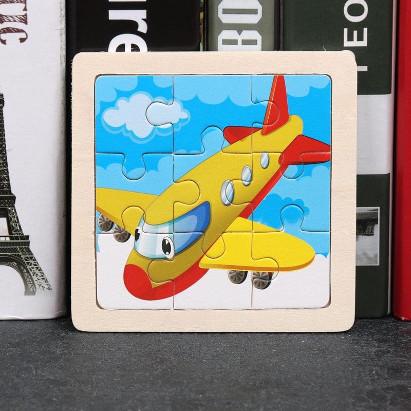 Rynx | Animal Adventure Wooden Tangram Puzzle Set - Creative Learning Toy for Children