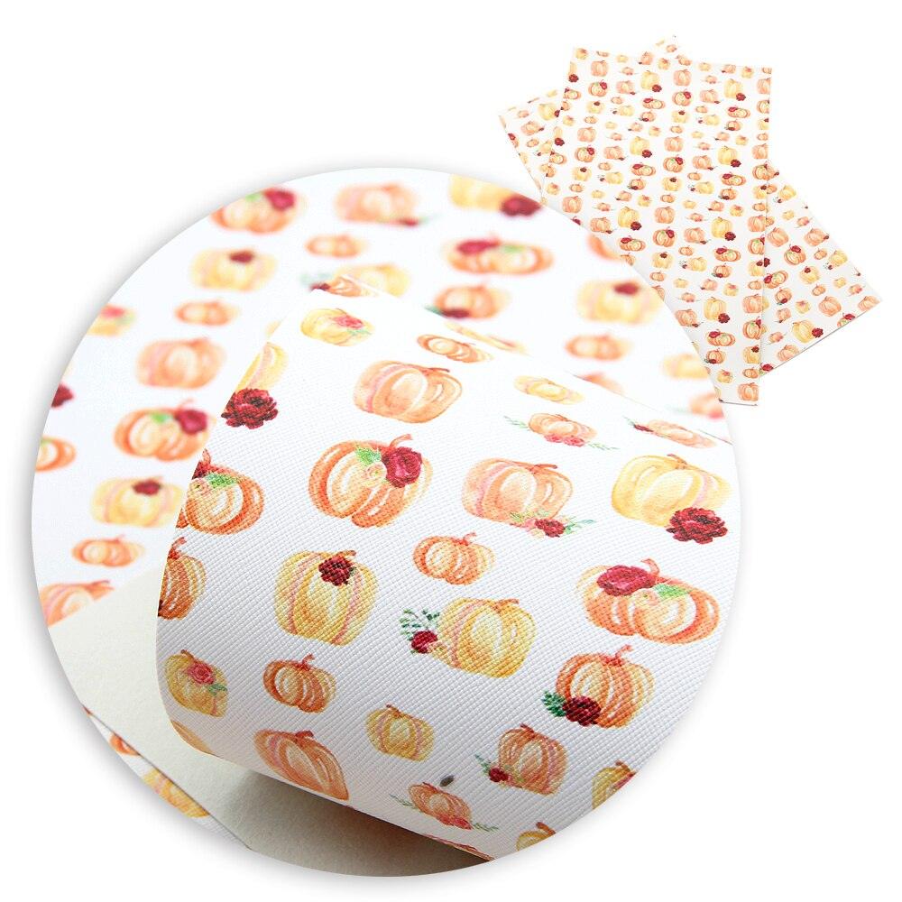 Rynx | Autumn-inspired Leaf Pattern Faux Leather Craft Fabric for DIY and Upholstery