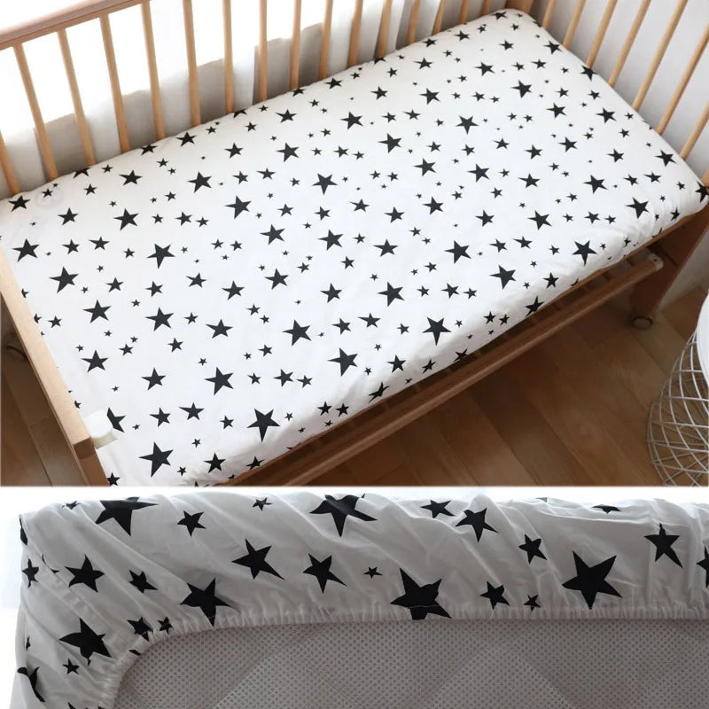 Rynx | Cotton Baby Bed Fitted Sheet Soft Mattress Cover