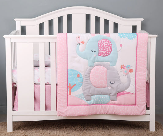 Rynx | Jungle Design Baby Bedding Set for Boys - Blanket, Crib Sheet