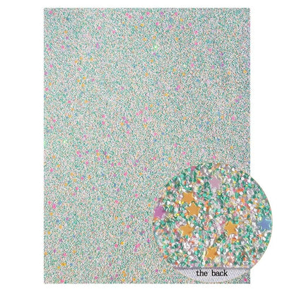 Rynx | Lustrous Green Glitter Snake Skin Faux Leather Bow Craft Kit