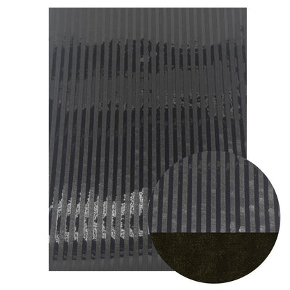 Rynx | Sparkling Black Faux Leather Craft Set - Essential DIY Supplies