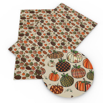 Rynx | Autumn-inspired Leaf Pattern Faux Leather Craft Fabric for DIY and Upholstery