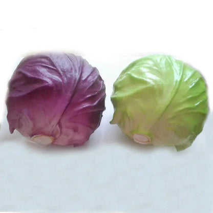 Rynx | Realistic Plastic Cabbage Decoration - Premium Quality Vegetable Replica