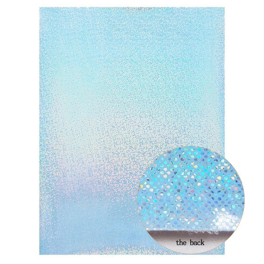 Rynx | Irisdente Blue Snake Glossy Fabric for Creative Crafting