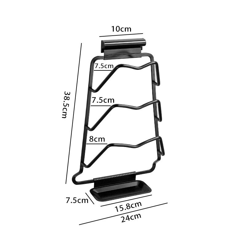 Rynx | Wall-Mounted Extreme Pot Lid Holder Rack