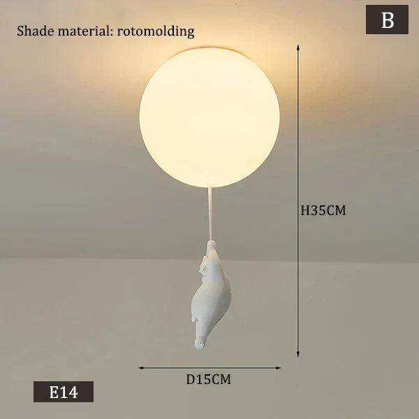 Rynx | Hanging Bears Balloon Lamp