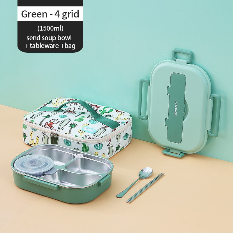 Rynx | Stainless Steel Multi Compartment Kids Lunch Box