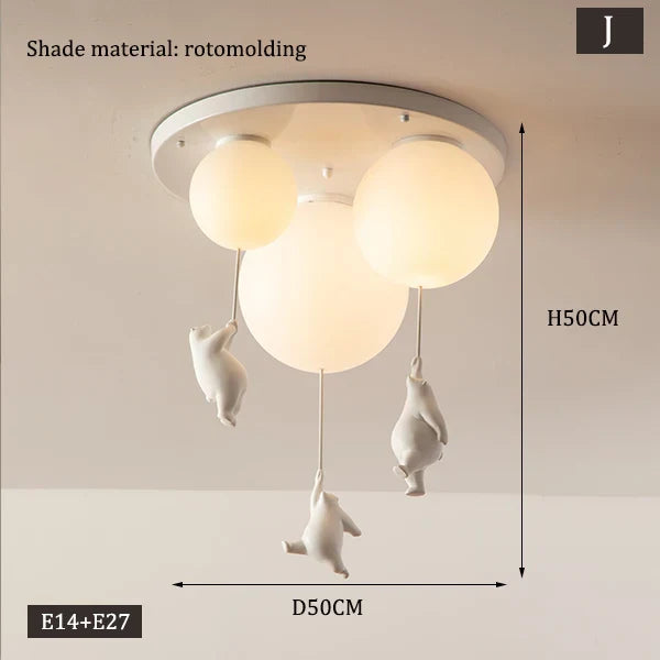 Rynx | Hanging Bears Balloon Lamp