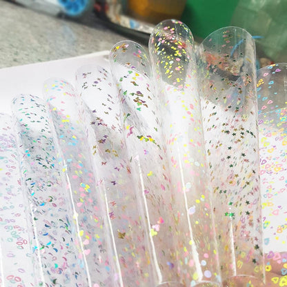 Rynx | Shiny star and heart PVC craft sheets for artistic creations