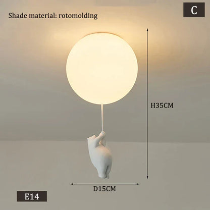 Rynx | Hanging Bears Balloon Lamp