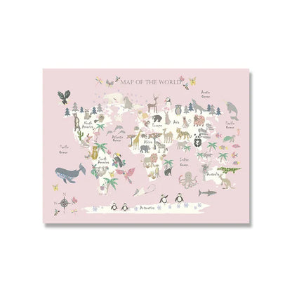 Rynx | World map canvas poster