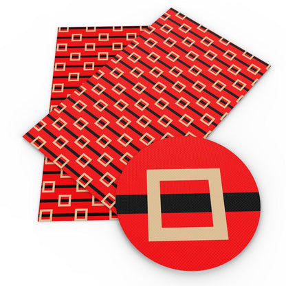 Rynx | Crimson Holiday Faux Leather Craft Set - DIY Festive Fabric Set
