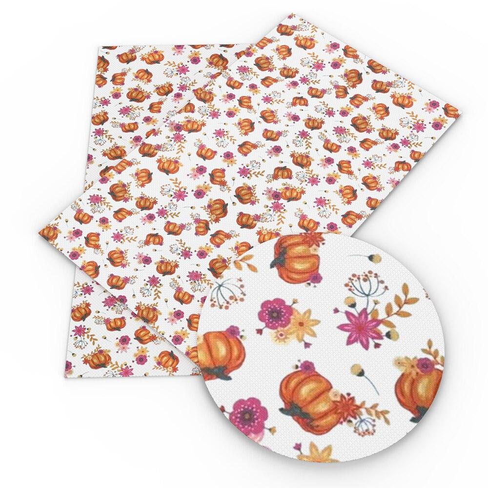 Rynx | Autumn-inspired Leaf Pattern Faux Leather Craft Fabric for DIY and Upholstery