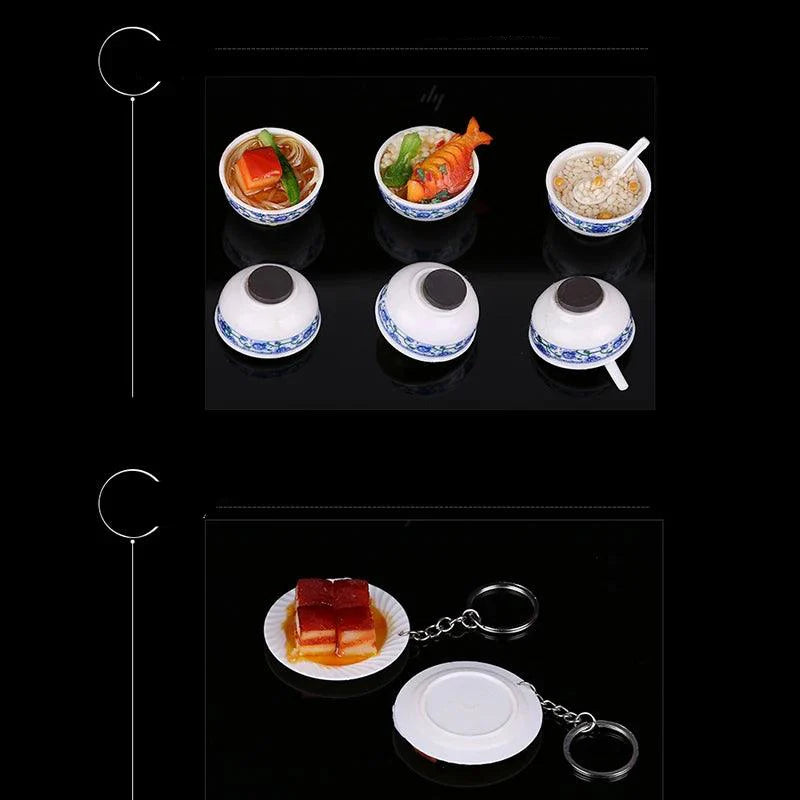 Rynx | Enchanting Mini Chinese Cuisine Bowl Playset - Cute Decorative Items for Children and Home