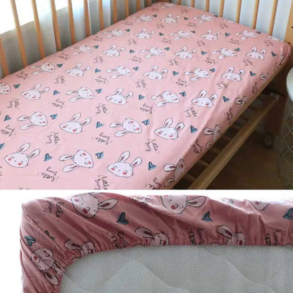 Rynx | Cotton Baby Bed Fitted Sheet Soft Mattress Cover