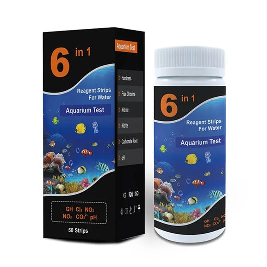 Rynx | Premium 6-in-1 Test Strips for Pools and Aquariums - Your Total Solution for Water Quality Detection!