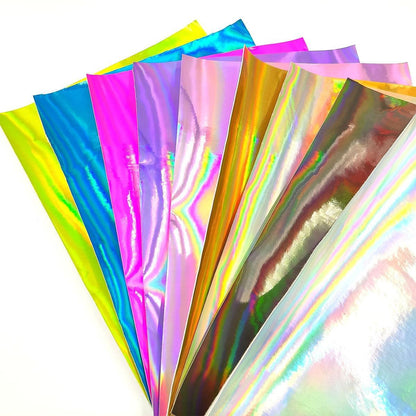 Rynx | Iridescent Holographic Faux PU Leather Sheets for Creative DIY Projects