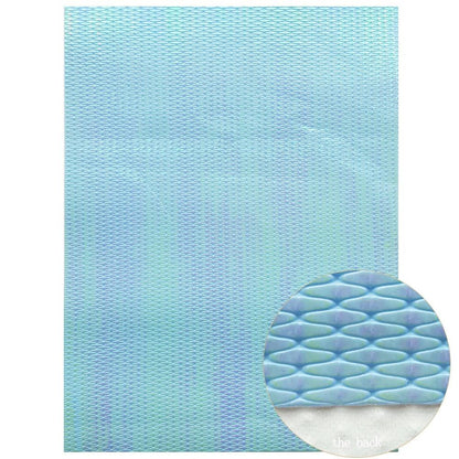 Rynx | Irisdente Blue Snake Glossy Fabric for Creative Crafting