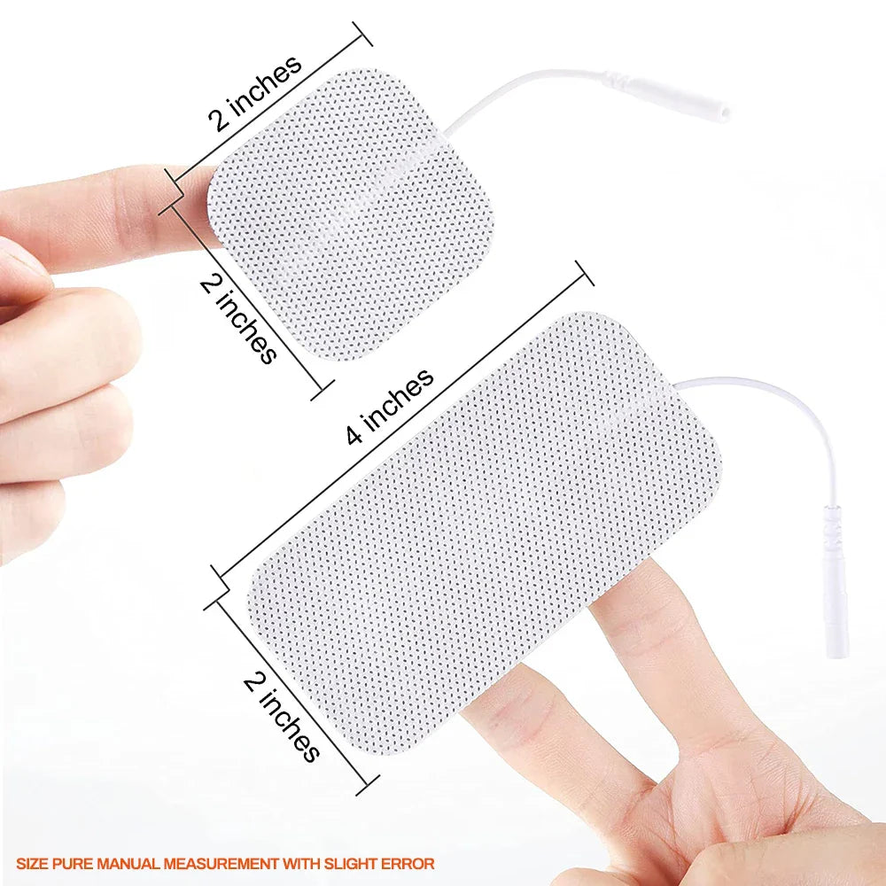 Rynx | Therapeutic TENS Electrode Pads with Conductive Gel - Muscle Stimulator Massage Patches for Physiotherapy Relief & Pressure Pulse Therapy