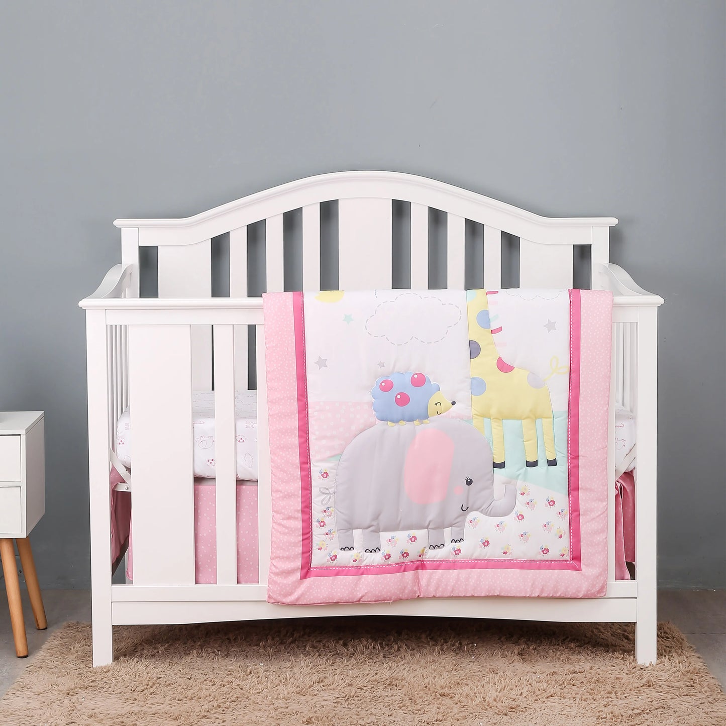 Rynx | Jungle Design Baby Bedding Set for Boys - Blanket, Crib Sheet