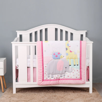 Rynx | Jungle Design Baby Bedding Set for Boys - Blanket, Crib Sheet