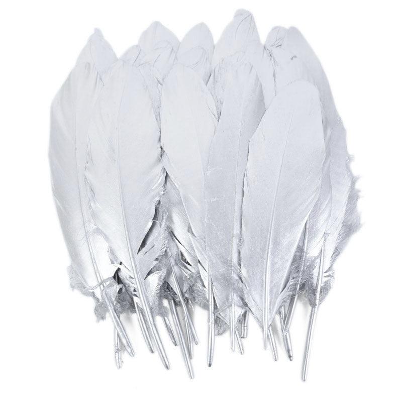 Rynx | Glamorous Gold Tipped Feather Craft Set for Elegant Event Enhancements