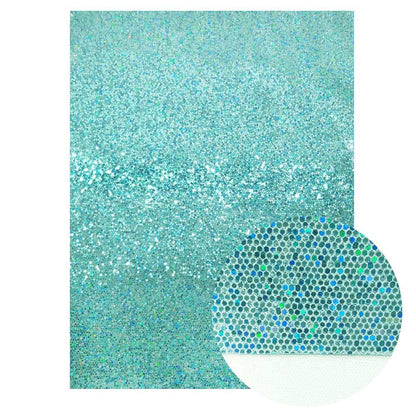 Rynx | Irisdente Blue Snake Glossy Fabric for Creative Crafting