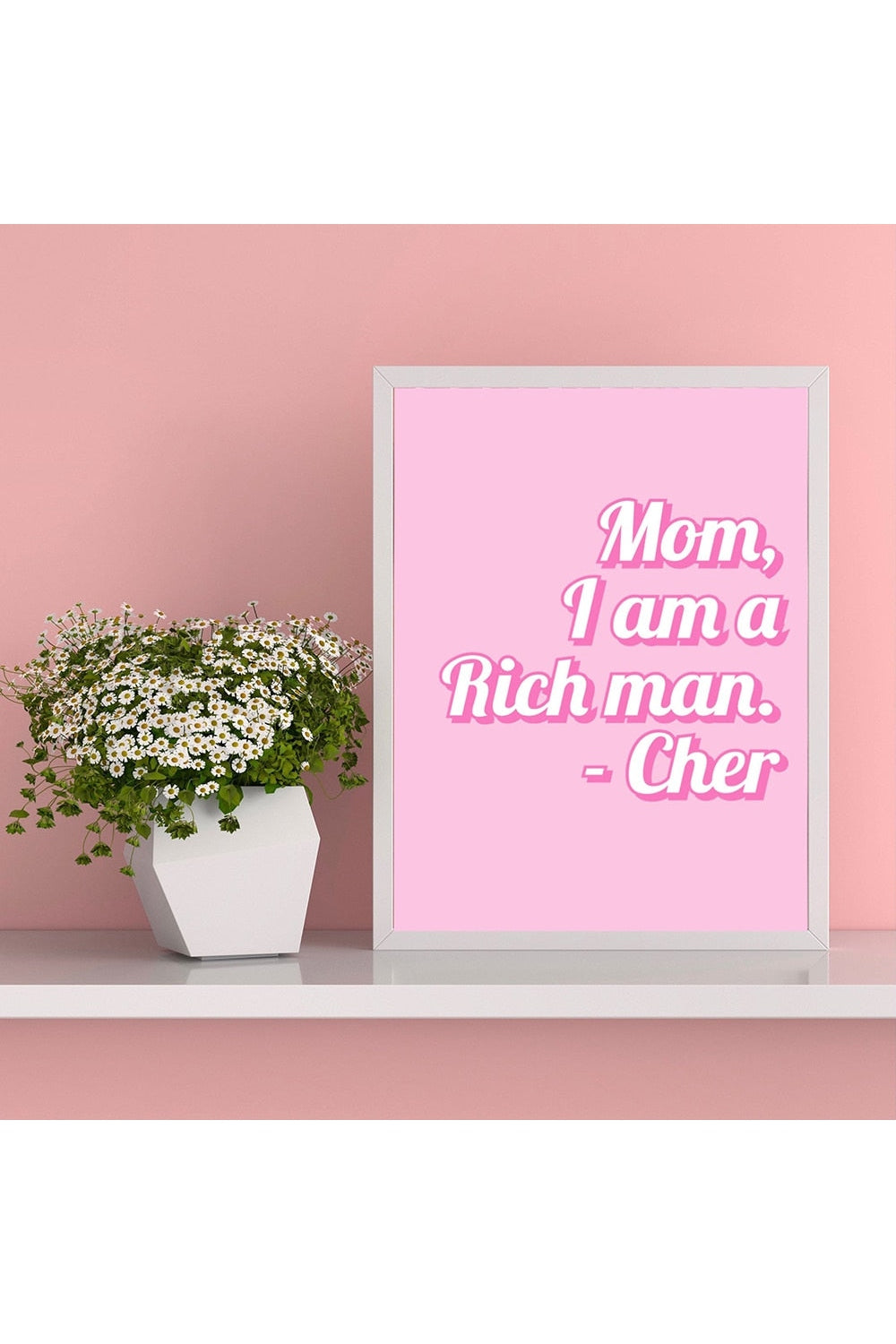 Rynx | Pink Abstract Canvas Poster