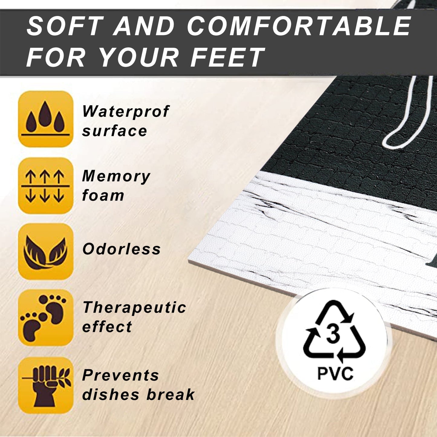 Rynx | Waterproof PVC Kitchen Mat