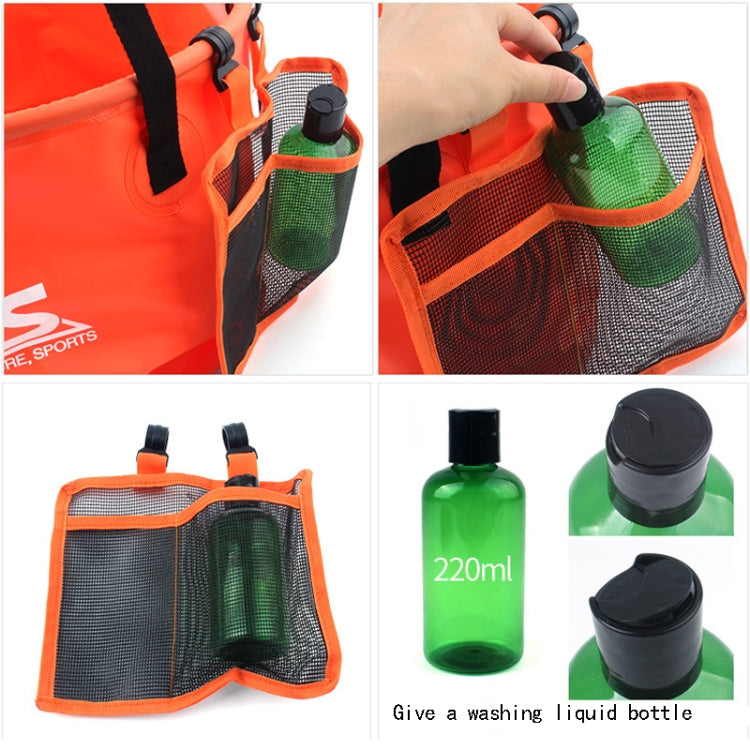 Rynx | 30L 4 in 1 PVC Outdoor Folding Double Drain Basket Camping Fishing Gear Bag