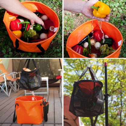 Rynx | 30L 4 in 1 PVC Outdoor Folding Double Drain Basket Camping Fishing Gear Bag