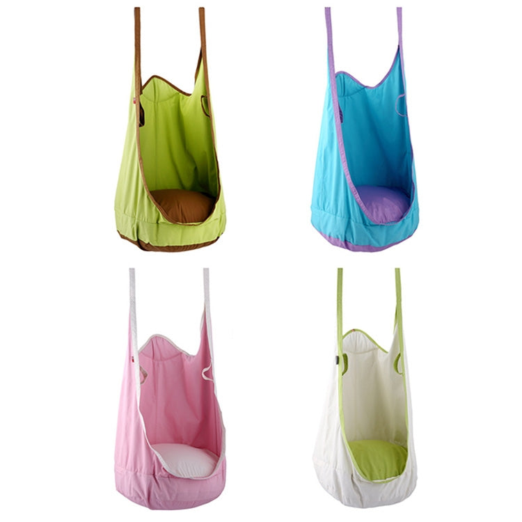 Rynx | Adult and Children All-cotton Canvas Swing Outdoor Swing Frame Hanging Hammock, Size: 55*75*145cm, Random Color Delivery