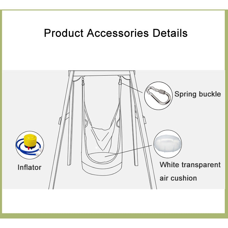 Rynx | Adult and Children All-cotton Canvas Swing Outdoor Swing Frame Hanging Hammock, Size: 55*75*145cm, Random Color Delivery