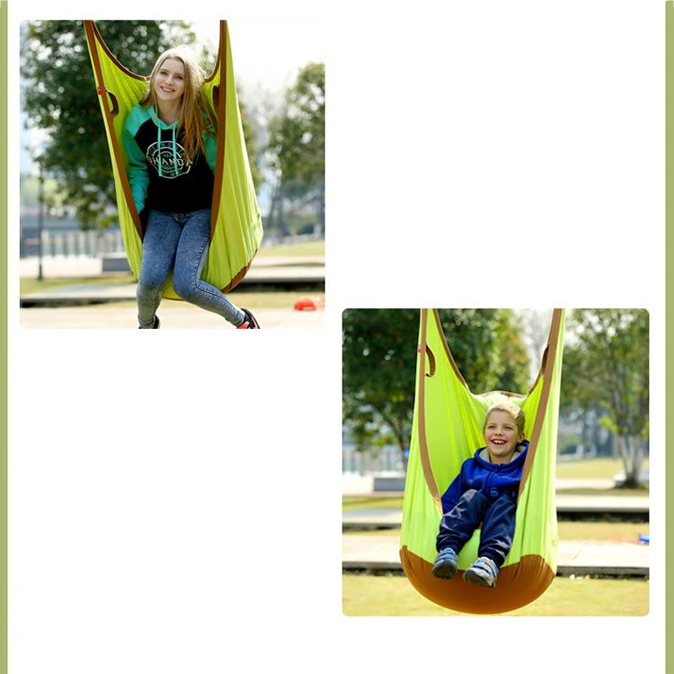 Rynx | Adult and Children All-cotton Canvas Swing Outdoor Swing Frame Hanging Hammock, Size: 55*75*145cm, Random Color Delivery