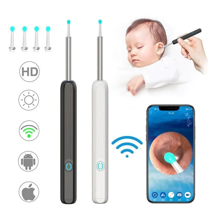 Rynx | HD Earwax Removal Spoon — Wireless Otoscope with LED Light