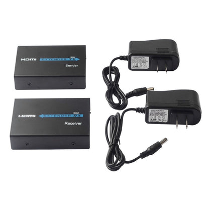 Rynx | HDMI Extender (Receiver & Transmitter) over a single UTP CAT5e/6 cable, transmission distance: 120m (Black)