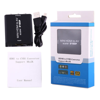 Rynx | Mini HDMI to AV / CVBS Composite Video Signal Converter (Black)