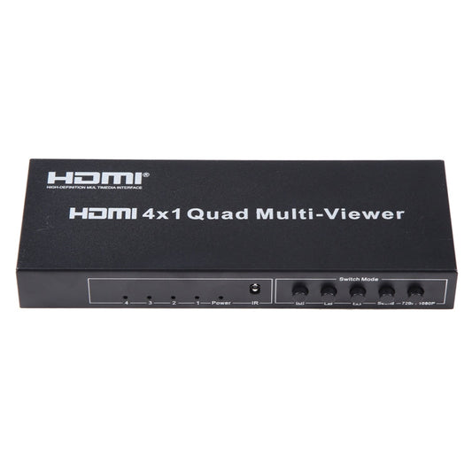 Rynx | 4 in 1 Out HDMI Quad-Multi-Viewer with seamless switcher, US plug