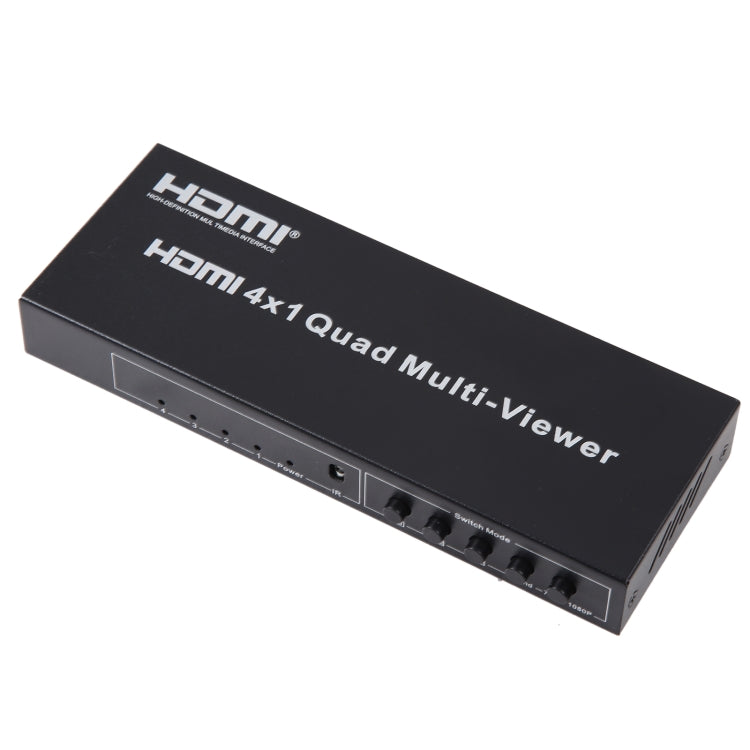 Rynx | 4 in 1 Out HDMI Quad-Multi-Viewer with seamless switcher, EU plug