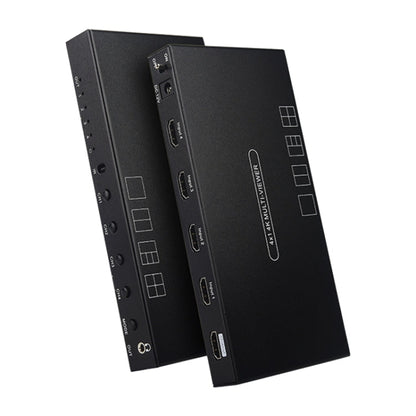 Rynx | Measy MV4341 4K 30Hz 4 In 1 Out HDMI Quad Screen Splitter, Plug Type: EU Plug (Black)