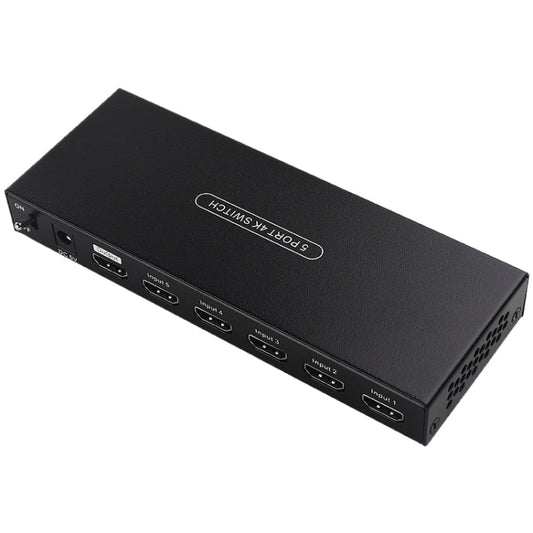 Rynx | Measy SWH4651 4K 60Hz 5 In 1 Out HDMI Converter Switcher, Plug Type: EU Plug (Black)