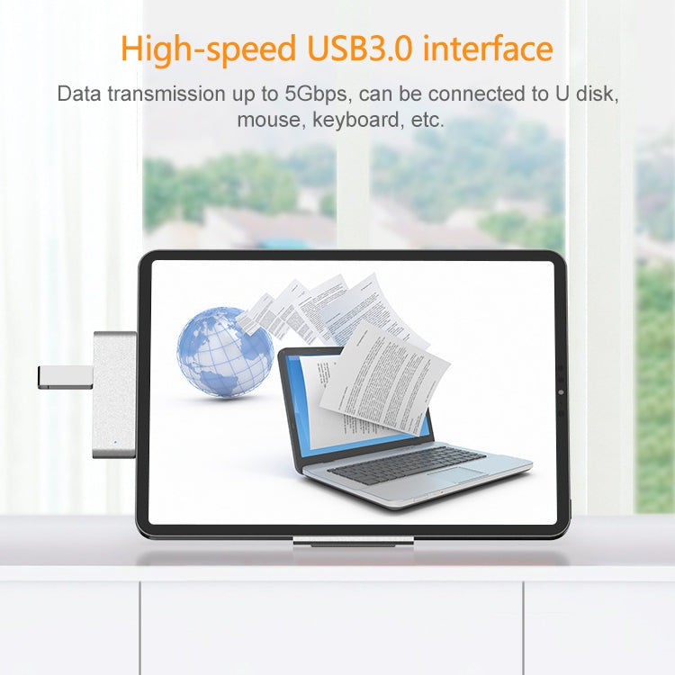 Rynx | HW-TC29 4 In 1 Type-C / USB-C Multifunctional Extension HUB Adapter iPad Pro HUB (Silver)