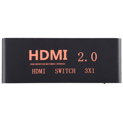 Rynx | 3X1 4K/60Hz HDMI 2.0 Switch with Remote Control, EU Plug