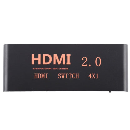 Rynx | 4X1 4K/60Hz HDMI 2.0 Switch with Remote Control, EU Plug