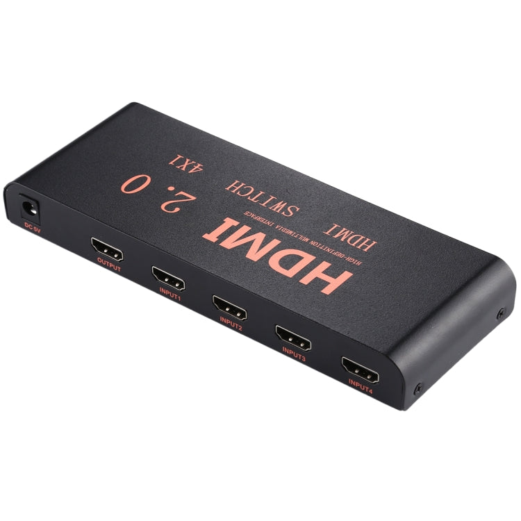 Rynx | 4X1 4K/60Hz HDMI 2.0 Switch with Remote Control, EU Plug